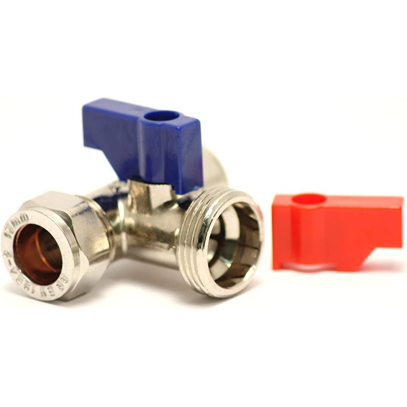 hep® Washing Machine, Dishwasher Appliance Valve Tap Tee Handle, 15mm