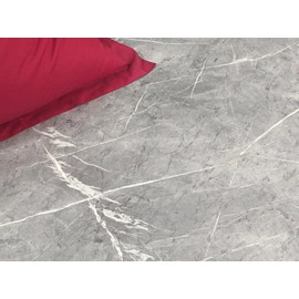 PVC floor covering, vinyl floor in marble look, light, DIN A4, sample piece