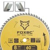 FOXBC 8-1/4 Inch Table Saw Blade 60 Tooth Fine Finish