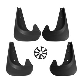 CGEAMDY 4 Pieces Mud Flaps Splash Guards, Universal Mud Flaps, Front and Rear Mud Flaps, Mud Splash Proof Splash Guard Mudguard, for Cars Trucks