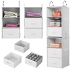 Pipishell 6-Shelf Hanging Closet Organizer, Closet Hanging Shelves with 2