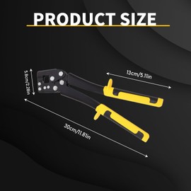 Steel Stud Crimper, Hand Keel Metal Punch Lock Drywall Hand Tool, High Strength Effort Light Steel Keel Fixed Punching Pliers, Handle Stud Crimper, Drywall Punching Machine for Construction