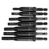 7Pcs Hinge Hole Opening Drill Black Professional Wood Carpenter Kit