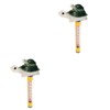 BESPORTBLE 2pcs Floating Thermometer Pool Bathtub Aquarium Reptile Thermometer Large