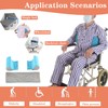 AUSTYLCO Wheelchair Lateral Support Cushion, Blue, Modern Style, Pillow Back,