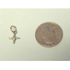 St Brigid Cross Charm TINY Irish Patron Saint Silver Tone