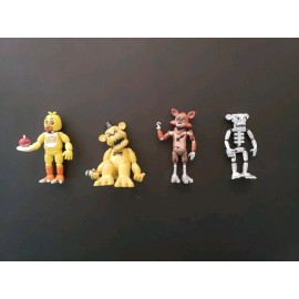 Funko Five Nights At Freddy's 2" Vinyl Figure Set 1 Chica Foxy Golden Freddy Skeleton