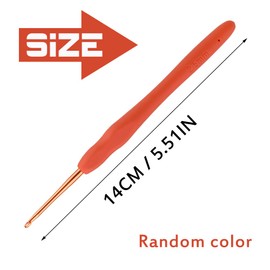 2.5mm Beginners Crochet Hook, Ergonomic Handle Crochet Hooks for Arthritic Hands, Comfortable Smooth Knitting Needles for Handmade DIY, Random Color