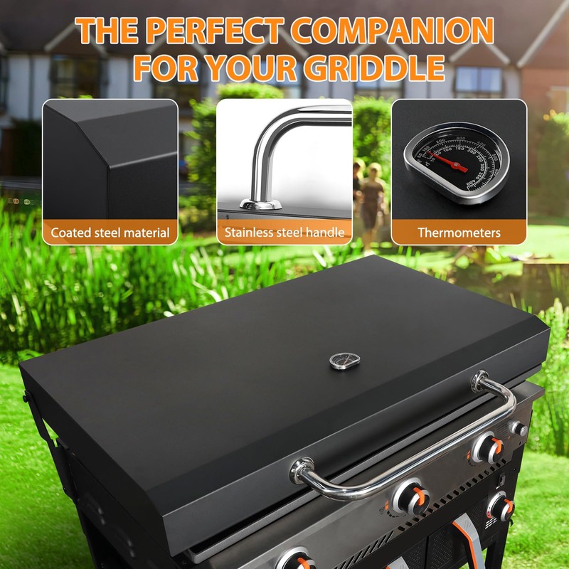 Mofeez Hinged Lid with Hood for Blackstone: 28 inch Griddle