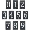 Number 7-14.5 x 9cm Natural Solid Slate House Number Plaque