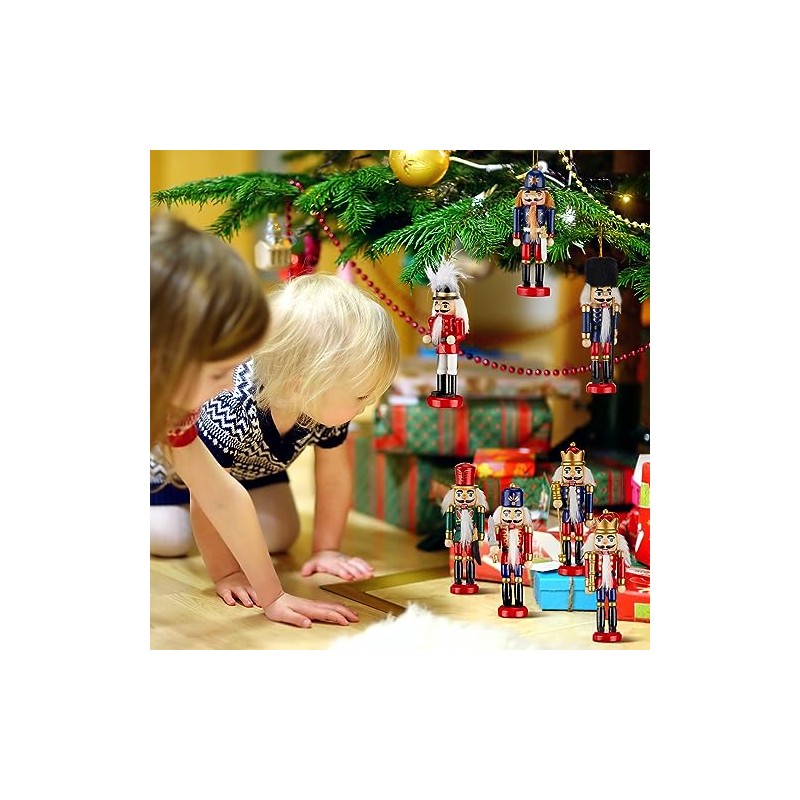 Liliful - Juego de adornos de cascanueces de Navidad, 18