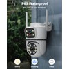 5MP Dual Lens WiFi Security Camera Outdoor Wireless Camera PT