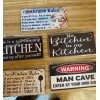 Kitchen New funny man cave signs Home decor kitchen Bathroom