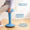 ECR4Kids Sitwell Wobble Stool with Cushion, Adjustable Height, Active Seating,