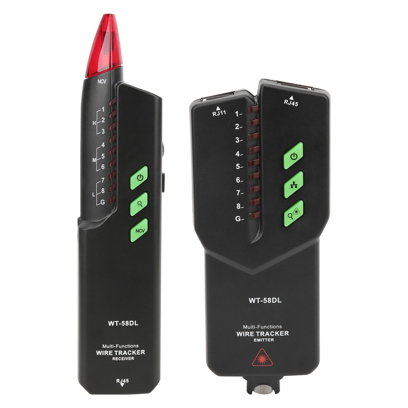 WT58DL 0300m Network Cable Tester AntiInterference Noiseless POE Multifunctional Wire