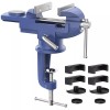 Housolution Universal Table Vise 3 Inch, 360°Swivel Base Bench Clamp