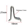 Bueyfolt Adjustable Steel Pilaster Shelf Support Clips -20 Pieces