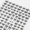 Parabro Ribbon Nail Stickers Black