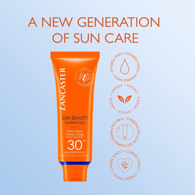 Lancaster Sun Beauty Face Cream SPF30 50ml | Sunscreen For