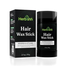 Herbishh Hair Wax Stick For Women & Men - Nourish & Styling Wax or Hair Smoothing, Flyaway, Controls Frizzy Hair, Perfect for Hairline and Nape Area, Wax Stick for Hair Fly Away 2.7 OZ