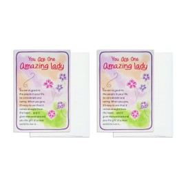 Blue Mountain Arts “For Her” Card 2-Pack—Uplifting Message of Appreciation and Admiration for a Mom, Daughter, Sister, Friend, Wife, Aunt, Teacher, or Any Amazing Lady in Your Life