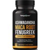 Natgrown Ashwagandha Maca Root Fenugreek Extract Capsules Supplement for Men