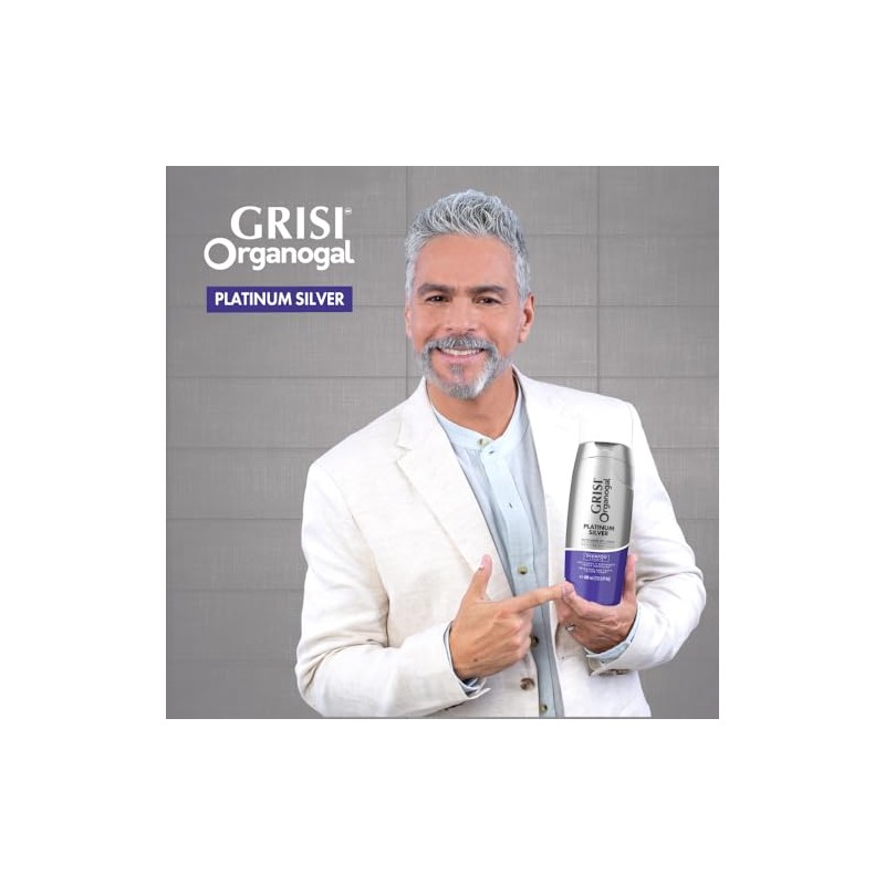 Grisi Organogal Shampoo Silver para canas y cabellos claros, 400