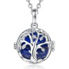 INFUSEU Lapis Lazuli Tree of Life Necklace for Women Royal