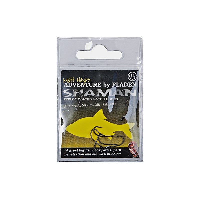 FLADEN Matt Hayes SHAMAN Quality Teflon Coated Barbless MATCH Eyed