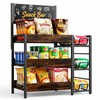 Nuovoware 3 Tier Candy Display Rack, Snack Organizer for Countertop