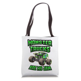 Vintage Monster Truck are My Jam, Truck Boys Birthday Tote Bag