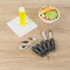 Restaurantware Adaptive Utensil Set (5-Piece Set) Black Right-Hand Stainless Steel