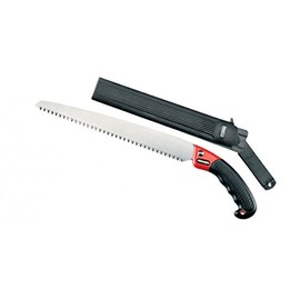 AUSONIA - 34051 Turbo Garden Saw Tree Sage Handsay with Quiver and Saw Blades Made of Chromated Impulse Hardened Steel 27 cm and Non-Slip Reinforced Handle