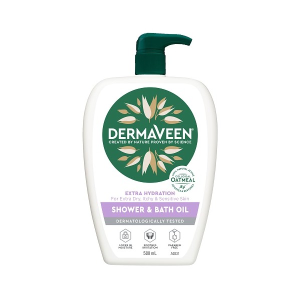 Dermaveen Extra Hyrdation Shower & Bath Oil 500ml