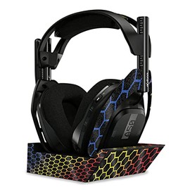 MightySkins Glossy Glitter Skin Compatible with Astro A50 Wireless Headphones + Base Station (Gen 4) - Primary Honeycomb | Protective, Durable High-Gloss Glitter Finish | Easy to Apply