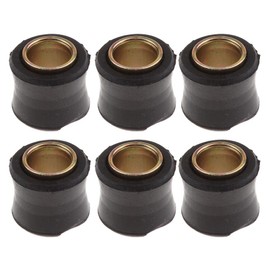 Homyl 6pcs Rear Shock Absorber Rear Bushing Universal Motorcycle Replacement Kit for Φ12mm Rubber & Metal Shock Absorber