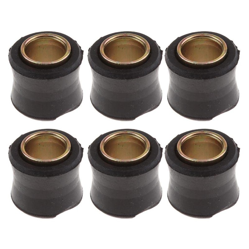 Homyl 6pcs Rear Shock Absorber Rear Bushing Universal Motorcycle Replacement