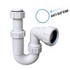 Universal Adjustable Swivel P Trap with Anti-Slip Ring, Telescopic Sink