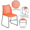Flash Furniture HERCULES Series 661 lb. Capacity Orange Stack Chair