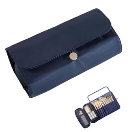 Makeup Brush Bag, Aylashine Travel Makeup Brush Case Makeup Brush Holder Organizer Cosmetic Bag Portable Roll Up Brush Storage Bag Makeup Brushes and Cosmetics Makeup Bag Makeup Brush Bag Storage Bag