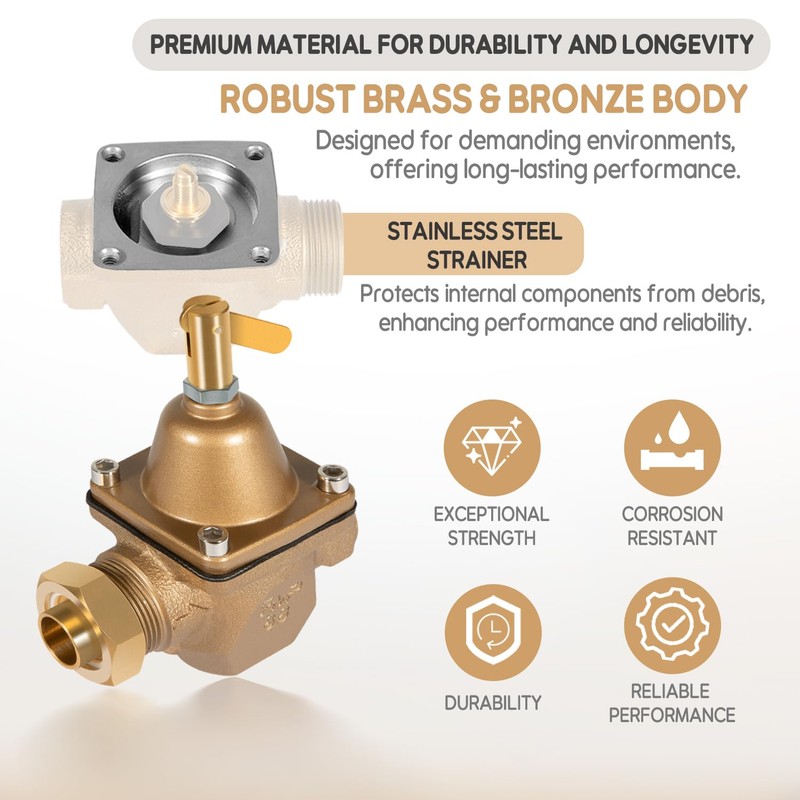 Replacement for S1156F Brass & Tubular Water Pressure Regulator 1156F