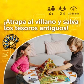 Trefl - Spy Guy Pyramid - Cooperative Observation Game, Spatial Board with Movable Elements, Family Board Game for Adults and Children Aged 6 and Older