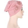 Womens Stretchy Cotton Chemo Cap Hats Headwear (AU, Alpha, One
