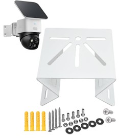 Corner Mount Bracket Compatible with Eufy SoloCam S340/SoloCam E30, Metal Exterior Outside Wall Corner Mount for PTZ Camera, Angle Mount Camera Holder for Outdoor and Indoor