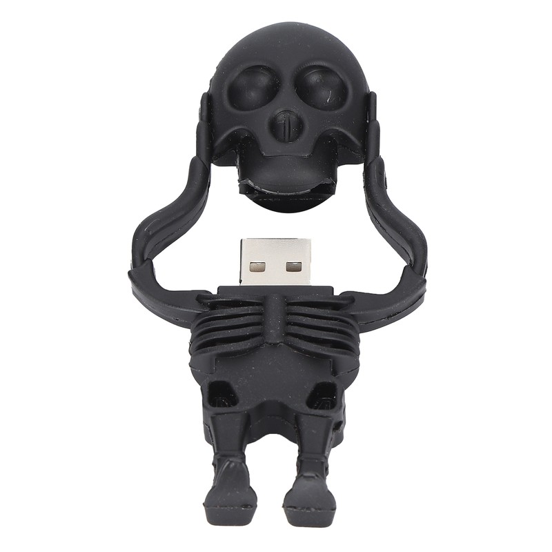Cartoon U Disk Black Skull Appearance High Speed Bulk Storage