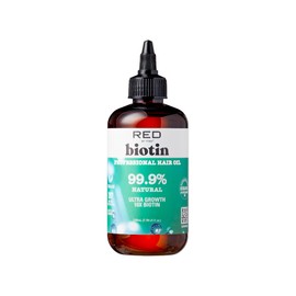 Red by Kiss Hair Oil Treatment, 99.9% Natural Organic Vegan Oil Blend, Biotin Infused, 7.78 Fl Oz, Supports Hair Growth & Healthy, Shiny, Smooth Hair