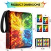 Card Binder 4 Pocket, Holds 400 Cards with 50 Removable
