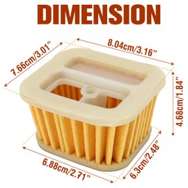 2 Pack Air Filter Replacement For Husqvarna 572XP 572 XPG Chainsaw 596762302 HD 25 Micron Air Filter OEM