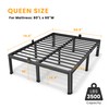 Superay 16 Inch Queen Size Metal Platform Bed Frame with