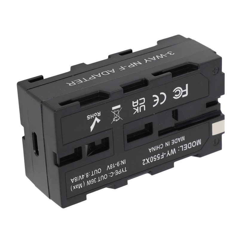 Dummy Battery NP F970 F750 F570 F550 DC Coupler Continuous